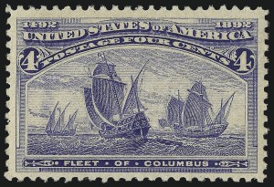 Sale 1019, Lot 543, 1c-50c 1893 Columbian Issue (Scott 230-240)