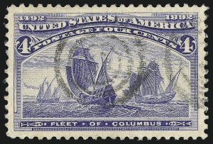 Sale Number 1019, Lot Number 544, 1c-50c 1893 Columbian Issue (Scott 230-240)