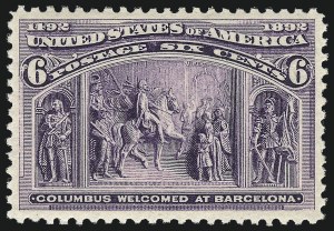 Sale 1019, Lot 547, 1c-50c 1893 Columbian Issue (Scott 230-240)