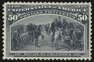 Sale 1019, Lot 555, 1c-50c 1893 Columbian Issue (Scott 230-240)