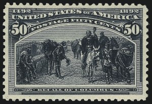 Sale 1019, Lot 557, 1c-50c 1893 Columbian Issue (Scott 230-240)