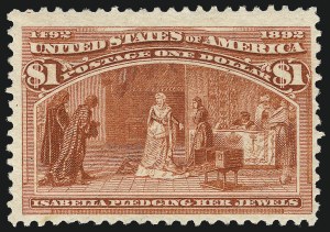 Sale 1019, Lot 563, $1.00-$5.00 1893 Columbian Issue (Scott 241-245)