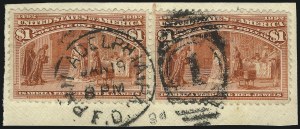 Sale 1019, Lot 564, $1.00-$5.00 1893 Columbian Issue (Scott 241-245)