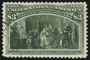 Sale 1019, Lot 571, $1.00-$5.00 1893 Columbian Issue (Scott 241-245)