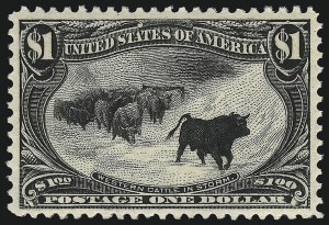 Sale 1019, Lot 644, $1.00-$2.00 1898 Trans-Mississippi Issue (Scott 292-293)