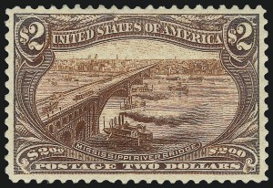 Sale 1019, Lot 650, $1.00-$2.00 1898 Trans-Mississippi Issue (Scott 292-293)
