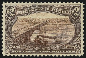 Sale 1019, Lot 651, $1.00-$2.00 1898 Trans-Mississippi Issue (Scott 292-293)