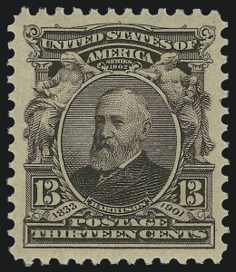 Sale 1019, Lot 682, 1902-08 Issues (Scott 300-310), 13c Purple Black (308) Sale 1019, Lot 682, 1902-08 Issues (Scott 300-310)