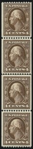 Sale 1019, Lot 732, 1908-09 Washington-Franklin Issues (Scott 332-355)