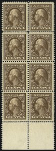 Sale 1019, Lot 756, 1909-12 Washington-Franklin Issues (Scott 375b-396)