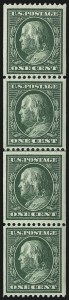 Sale 1019, Lot 764, 1909-12 Washington-Franklin Issues (Scott 375b-396)