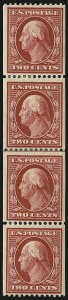 Sale 1019, Lot 765, 1909-12 Washington-Franklin Issues (Scott 375b-396)