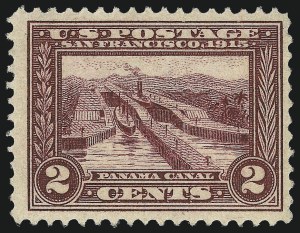 Sale 1019, Lot 775, 1913 Panama Pacific Issue (Scott 397-404)