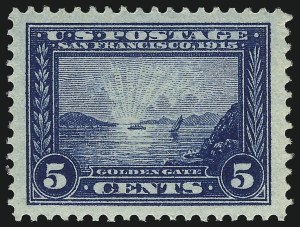 Sale 1019, Lot 777, 1913 Panama Pacific Issue (Scott 397-404)