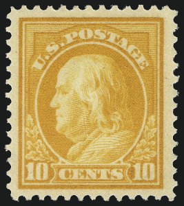 Sale 1019, Lot 795, 1912-15 Washington-Franklin Issues (Scott 406c-460)