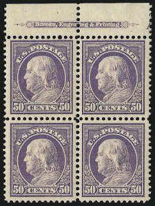 Sale 1019, Lot 804, 1912-15 Washington-Franklin Issues (Scott 406c-460)