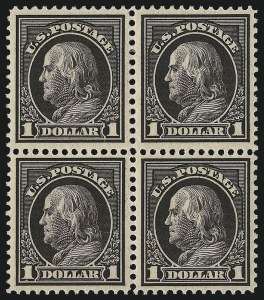 Sale 1019, Lot 806, 1912-15 Washington-Franklin Issues (Scott 406c-460)