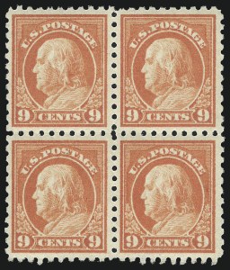 Sale 1019, Lot 807, 1912-15 Washington-Franklin Issues (Scott 406c-460)