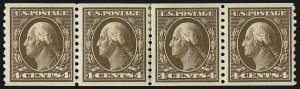 Sale 1019, Lot 821, 1912-15 Washington-Franklin Issues (Scott 406c-460)