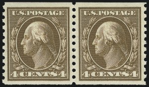 Sale 1019, Lot 822, 1912-15 Washington-Franklin Issues (Scott 406c-460)
