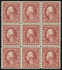Sale 1019, Lot 837, 1916-17 Washington-Franklin Issues (Scott 462-480)