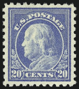 Sale 1019, Lot 843, 1916-17 Washington-Franklin Issues (Scott 462-480)