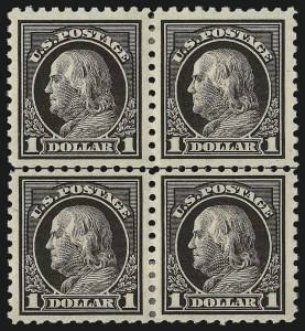 Sale 1019, Lot 846, 1916-17 Washington-Franklin Issues (Scott 462-480)