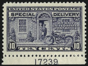 Sale 1019, Lot 942, Special Delivery, Registration (Scott E1-E13, F1)