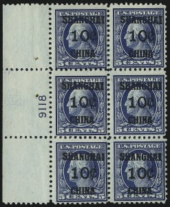 Sale 1019, Lot 962, Offices in China (Scott K2-K18)
