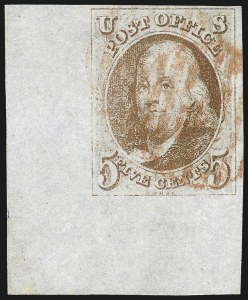 Sale 1024, Lot 1, 1847 Issue Corner Copies (Scott 1-2)