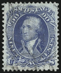 Sale 1024, Lot 122, 10c-90c 1861-66 Issue (Scott 68-72)