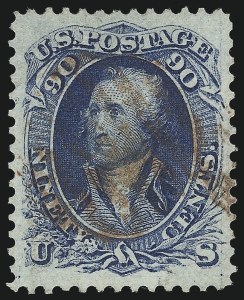 Sale 1024, Lot 123, 10c-90c 1861-66 Issue (Scott 68-72)