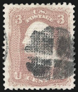 Sale 1024, Lot 140, 3c 1867 C Grill, 2c-3c 1868 D Grill (Scott 83-85)