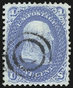 Sale 1024, Lot 156, 1c-90c 1868 F Grill (Scott 92-101)