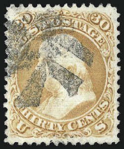 Sale 1024, Lot 168, 1c-90c 1868 F Grill (Scott 92-101)