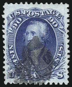 Sale 1024, Lot 169, 1c-90c 1868 F Grill (Scott 92-101)