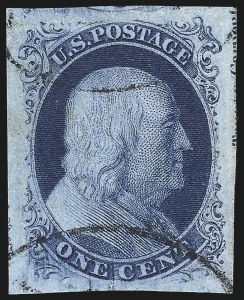 Sale 1024, Lot 23, 1c 1851-56 Issue (Scott 5-9)