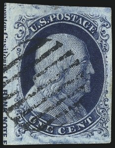 Sale 1024, Lot 25, 1c 1851-56 Issue (Scott 5-9)