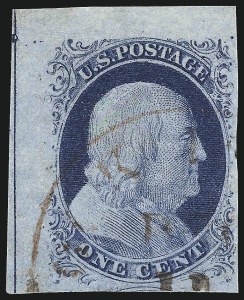 Sale 1024, Lot 28, 1c 1851-56 Issue (Scott 5-9)