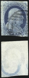 Sale 1024, Lot 30, 1c 1851-56 Issue (Scott 5-9)