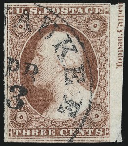 Sale 1024, Lot 37, 3c 1851-56 Issue (Scott 10-11A)