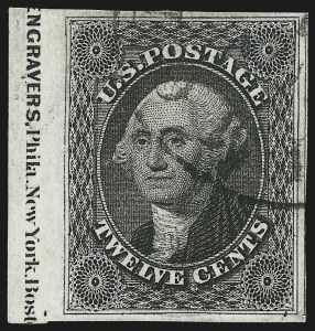 Sale 1024, Lot 48, 12c 1851-56 Issue (Scott 17)