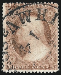 Sale 1024, Lot 66, 3c 1857-60 Issue (Scott 25-26A)