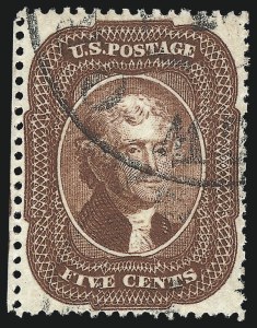 Sale 1024, Lot 70, 5c 1857-60 Issue (Scott 27-30A)