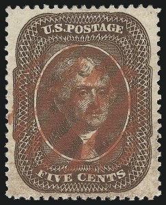 Sale 1024, Lot 74, 5c 1857-60 Issue (Scott 27-30A)