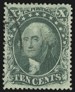 Sale Number 1024, Lot Number 78, 10c 1857-60 Issue (Scott 31-35)