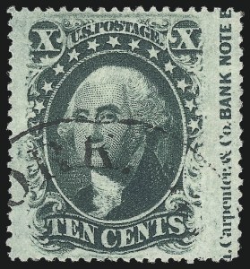 Sale 1024, Lot 80, 10c 1857-60 Issue (Scott 31-35)