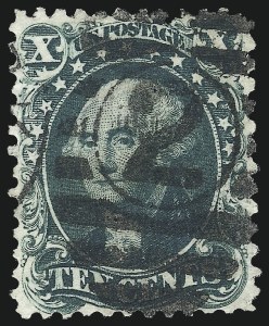 Sale 1024, Lot 87, 1875 Reprint of 1857-60 Issue (Scott 43, 45)