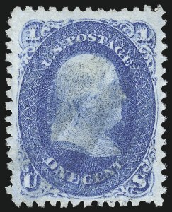 Sale 1024, Lot 94, 1c 1861-66 Issue (Scott 63)