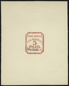 Sale 1025, Lot 23, Postmasters Provisionals: New Haven Ct.